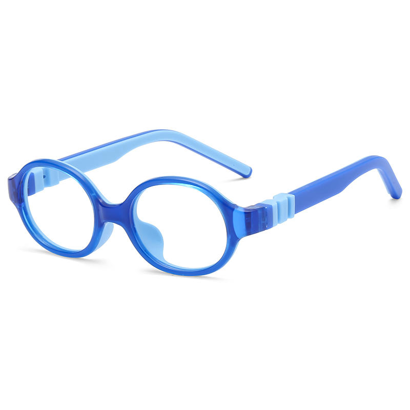 Manufacturer Wholesale Customized Ultralight Kid Round Glasses Optical Frames Folding  LT6650-39