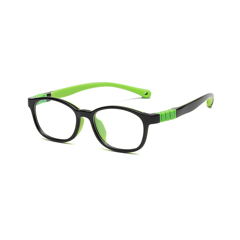 Tr90 Transparent Round Eyeglasses Temples Dismountable Nose Pad Replaceable Silicon Kids Glasses Screwless Frame