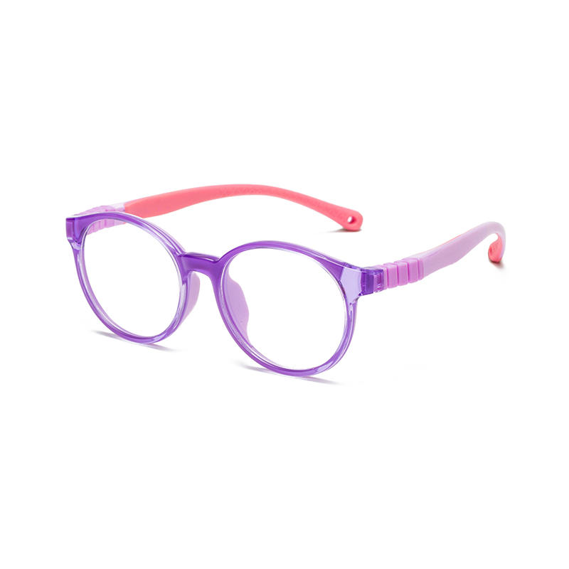 Fashion Round Tr90 Prescription Kids Eyeglasses Frames With Straps